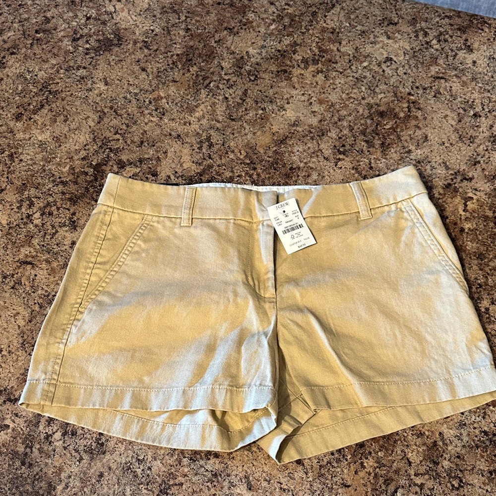 J Crew size 4, Women's Khaki Cotton Blend Shorts